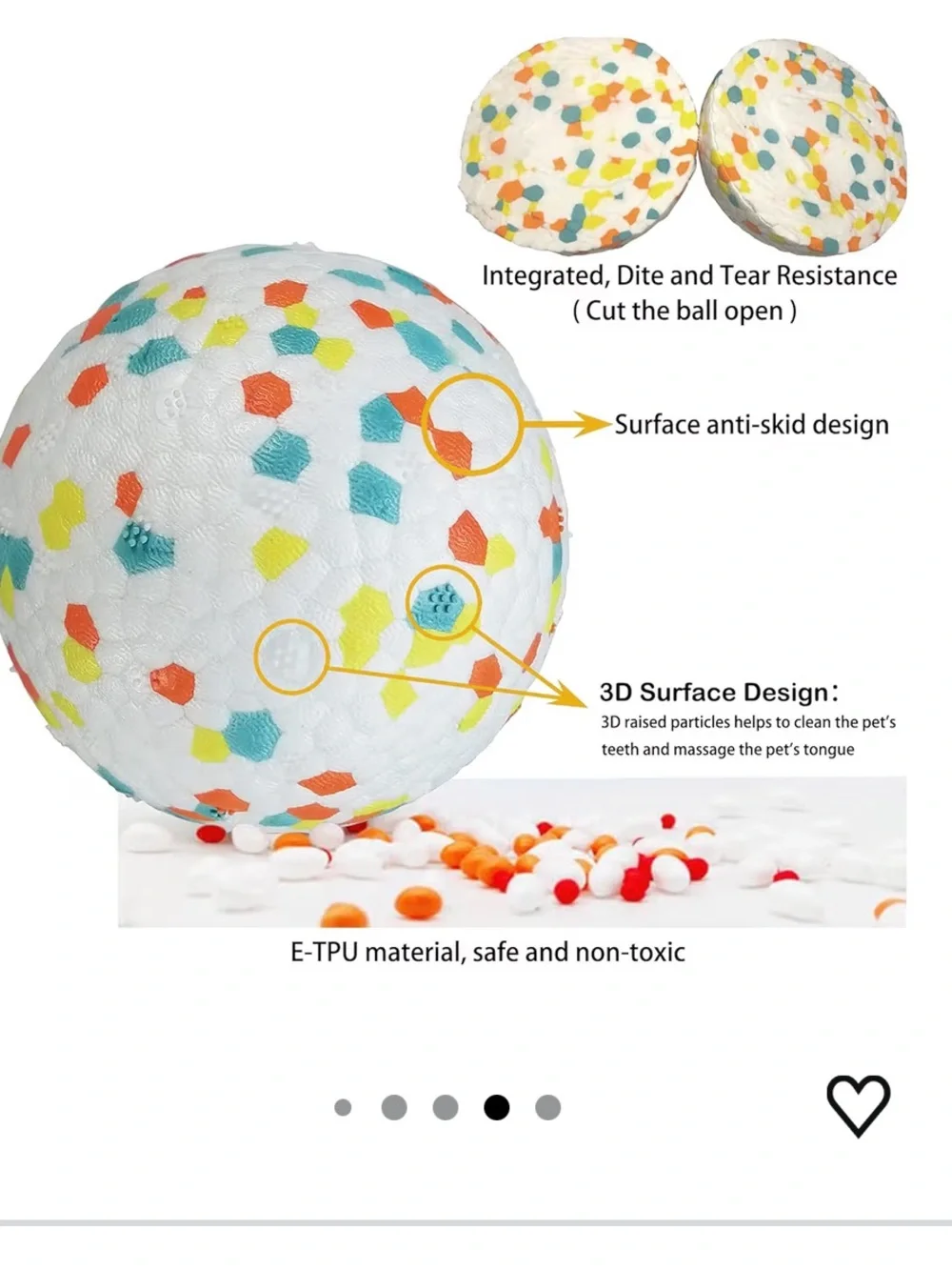 MMSGA Dog Balls Indestructible for Water Or Land (2Pcs)